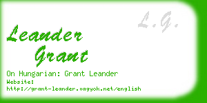 leander grant business card